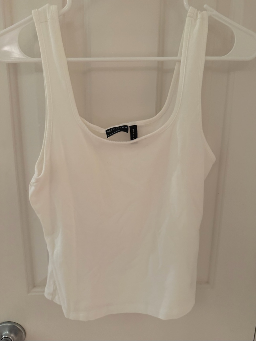 ASOS White Scoop Neck Tank Top